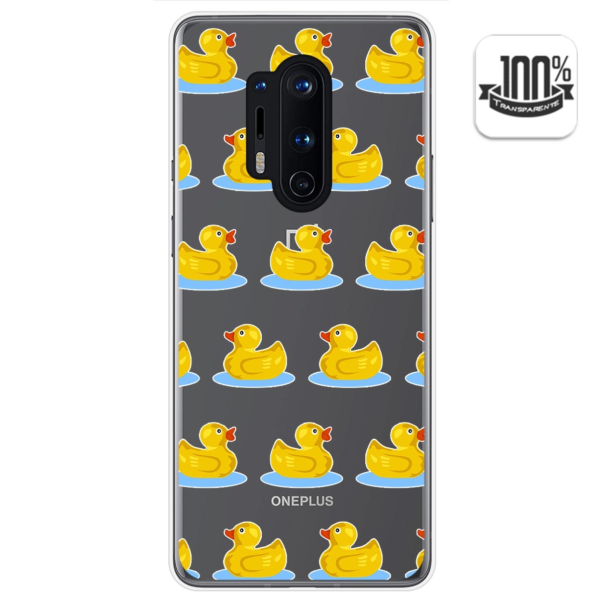 Funda Gel Transparente para Oneplus 8 Pro diseño Pato Dibujos