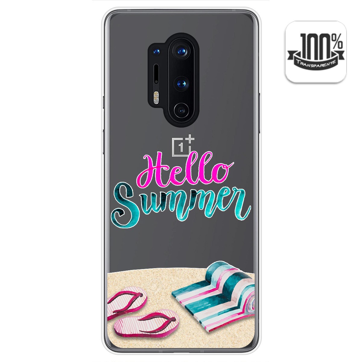 Funda Gel Transparente para Oneplus 8 Pro diseño Summer Dibujos