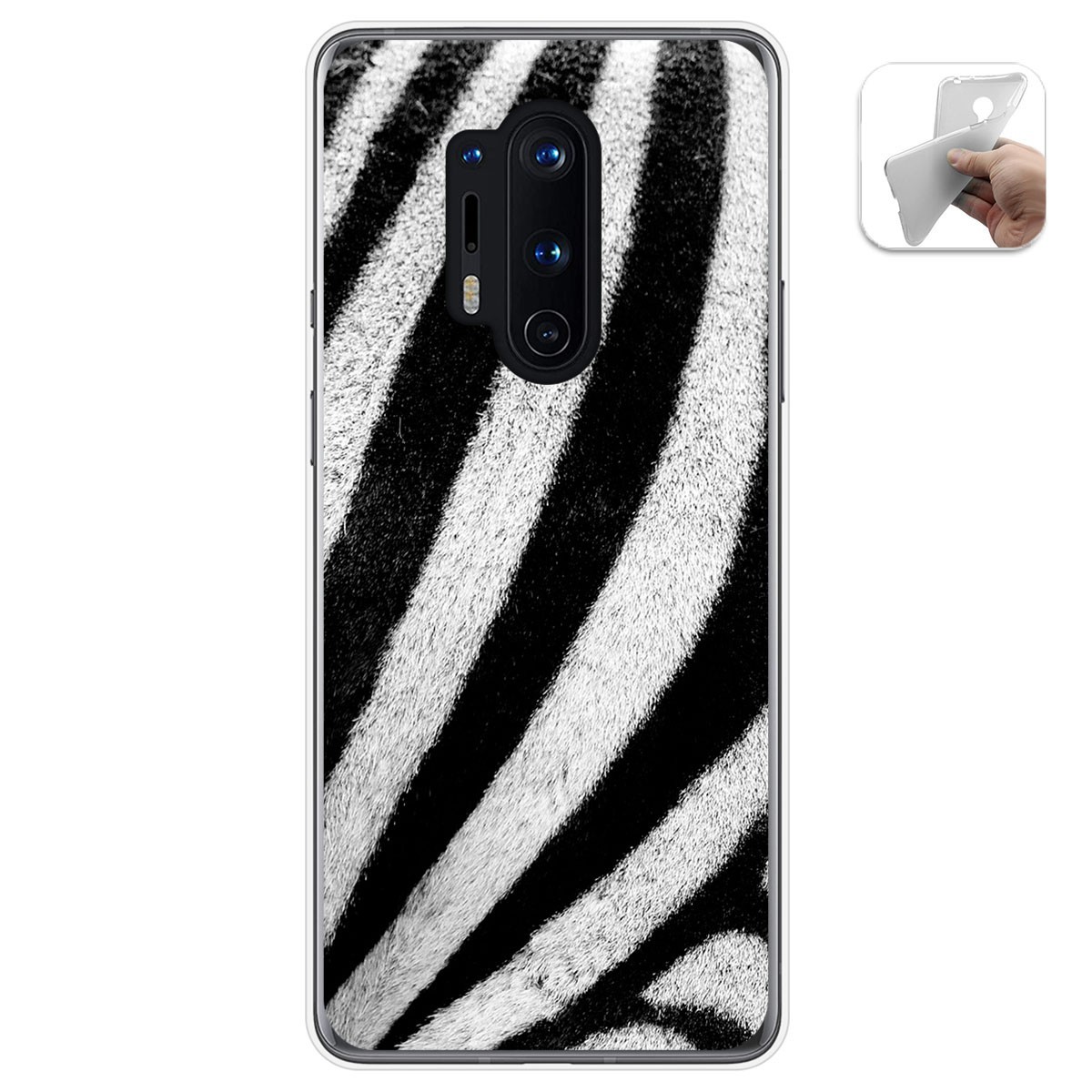 Funda Gel Tpu para Oneplus 8 Pro diseño Animal 02 Dibujos