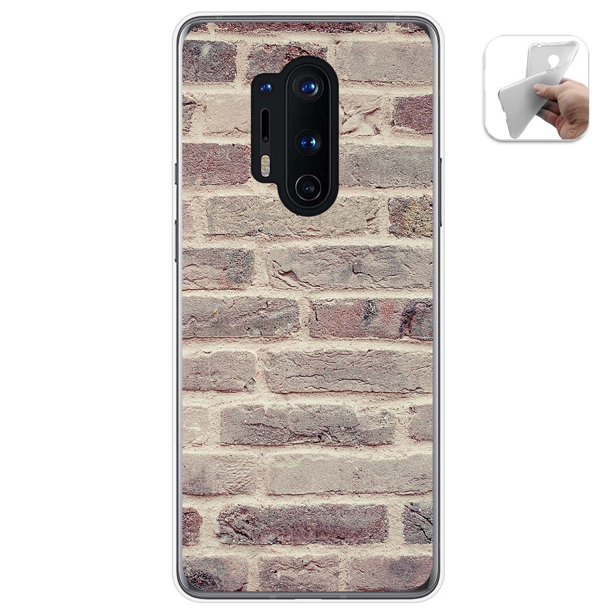 Funda Gel Tpu para Oneplus 8 Pro diseño Ladrillo 01 Dibujos