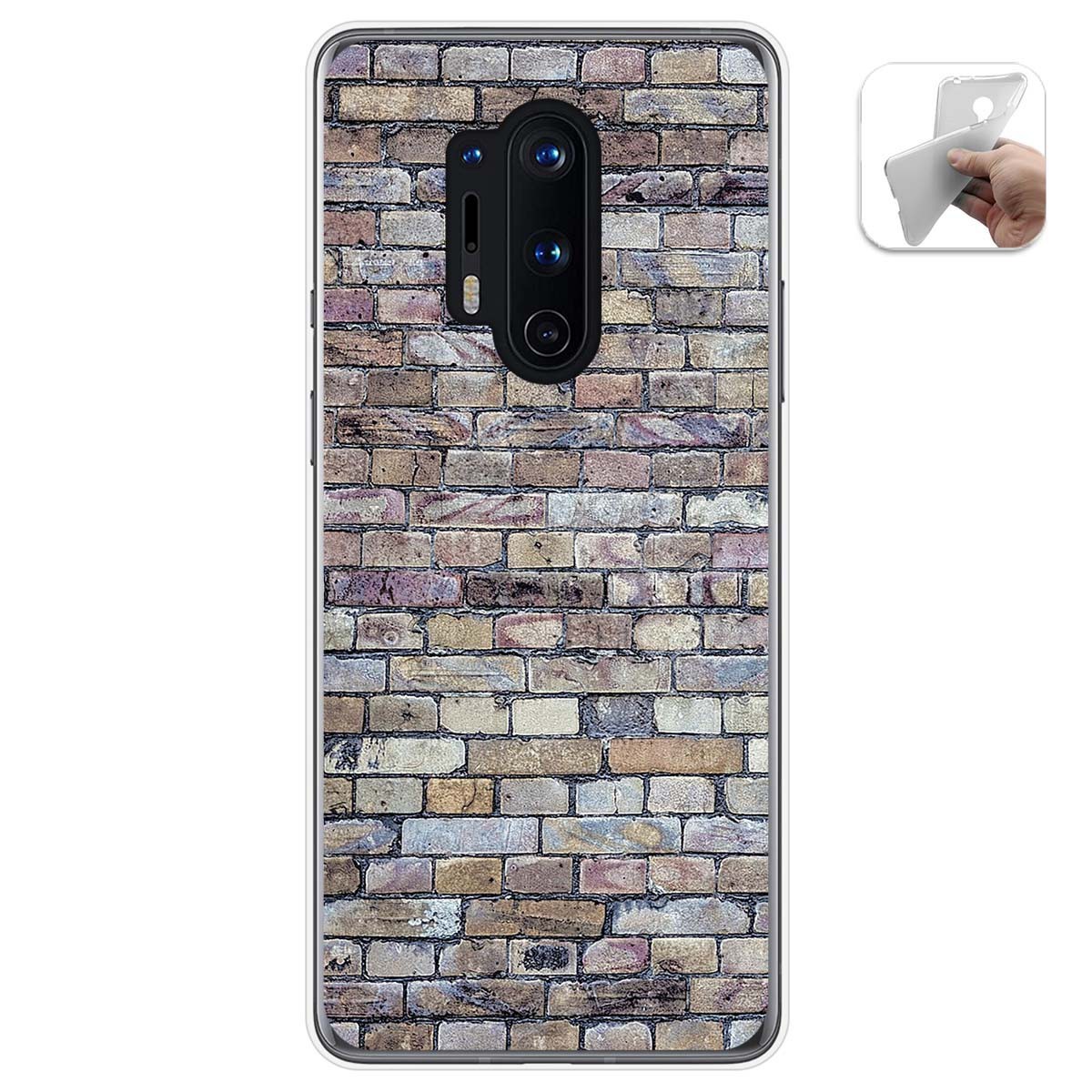 Funda Gel Tpu para Oneplus 8 Pro diseño Ladrillo 02 Dibujos