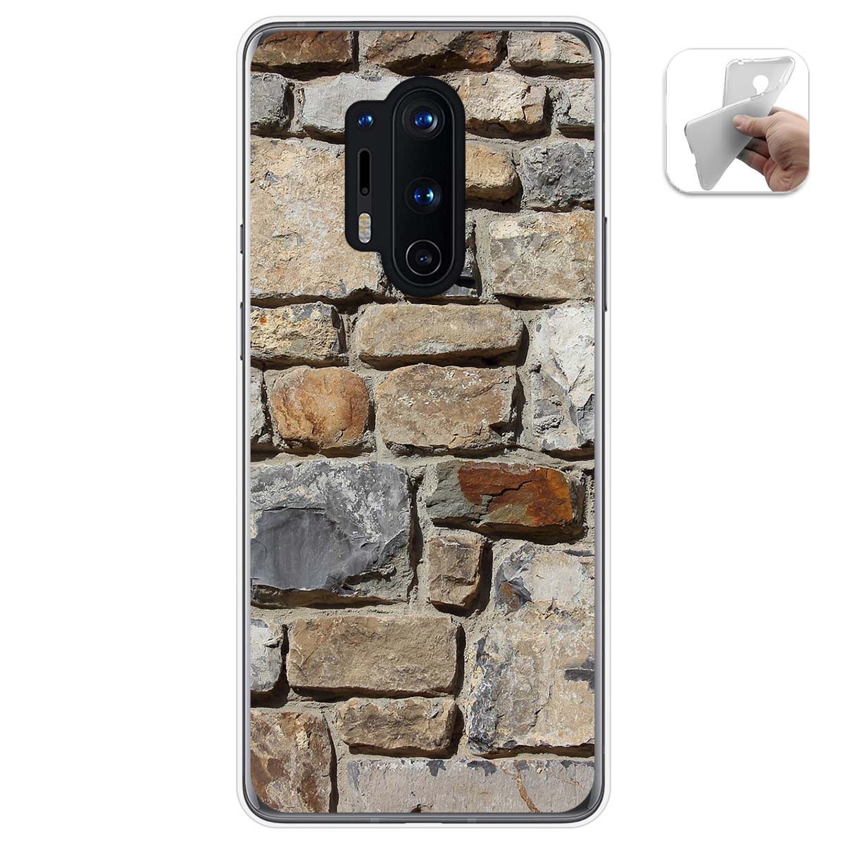 Funda Gel Tpu para Oneplus 8 Pro diseño Ladrillo 03 Dibujos