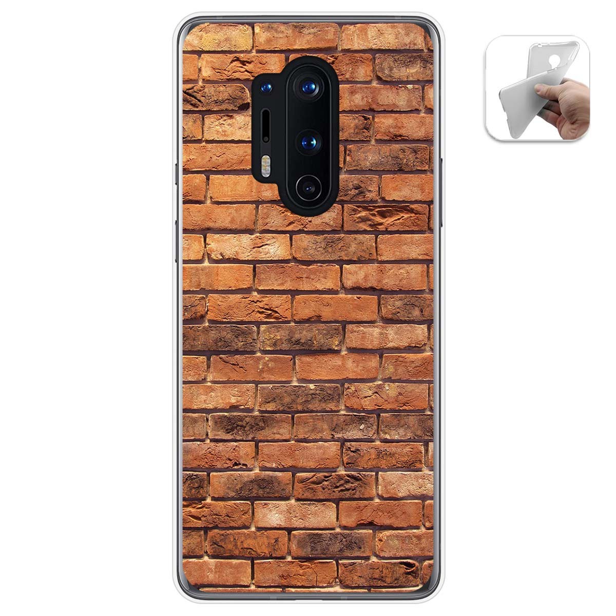 Funda Gel Tpu para Oneplus 8 Pro diseño Ladrillo 04 Dibujos