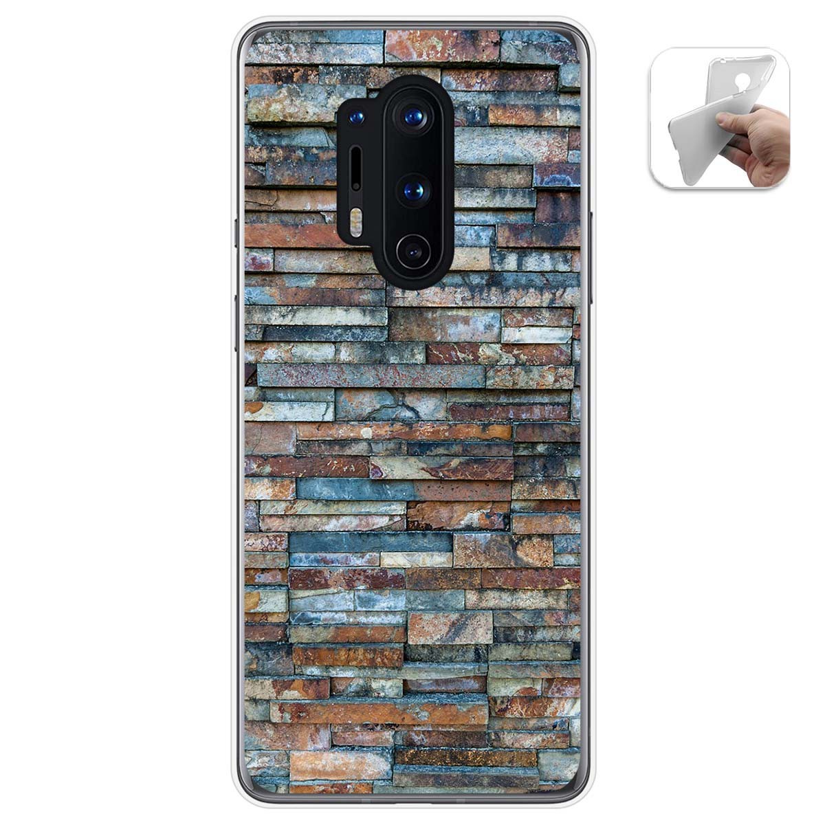 Funda Gel Tpu para Oneplus 8 Pro diseño Ladrillo 05 Dibujos