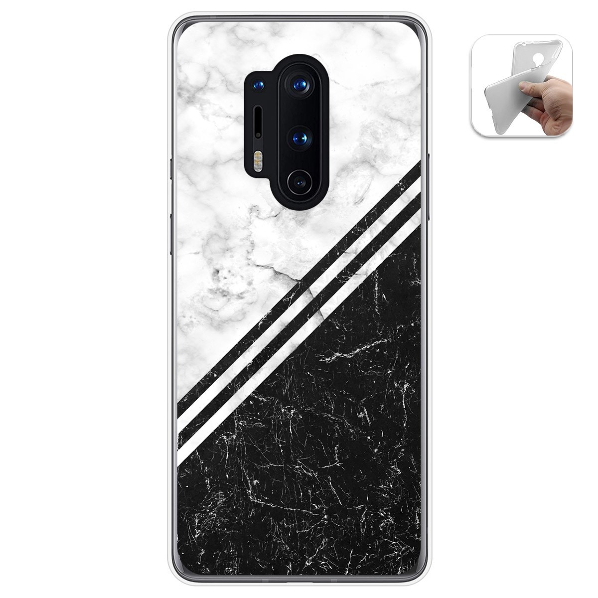 Funda Gel Tpu para Oneplus 8 Pro diseño Mármol 01 Dibujos