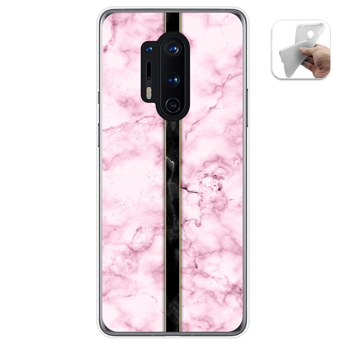 Funda Gel Tpu para Oneplus 8 Pro diseño Mármol 04 Dibujos