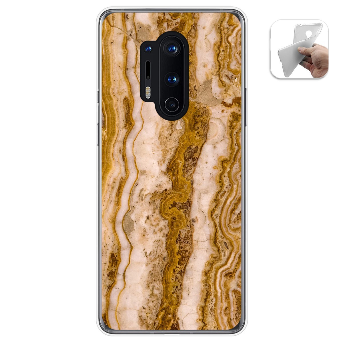 Funda Gel Tpu para Oneplus 8 Pro diseño Mármol 10 Dibujos