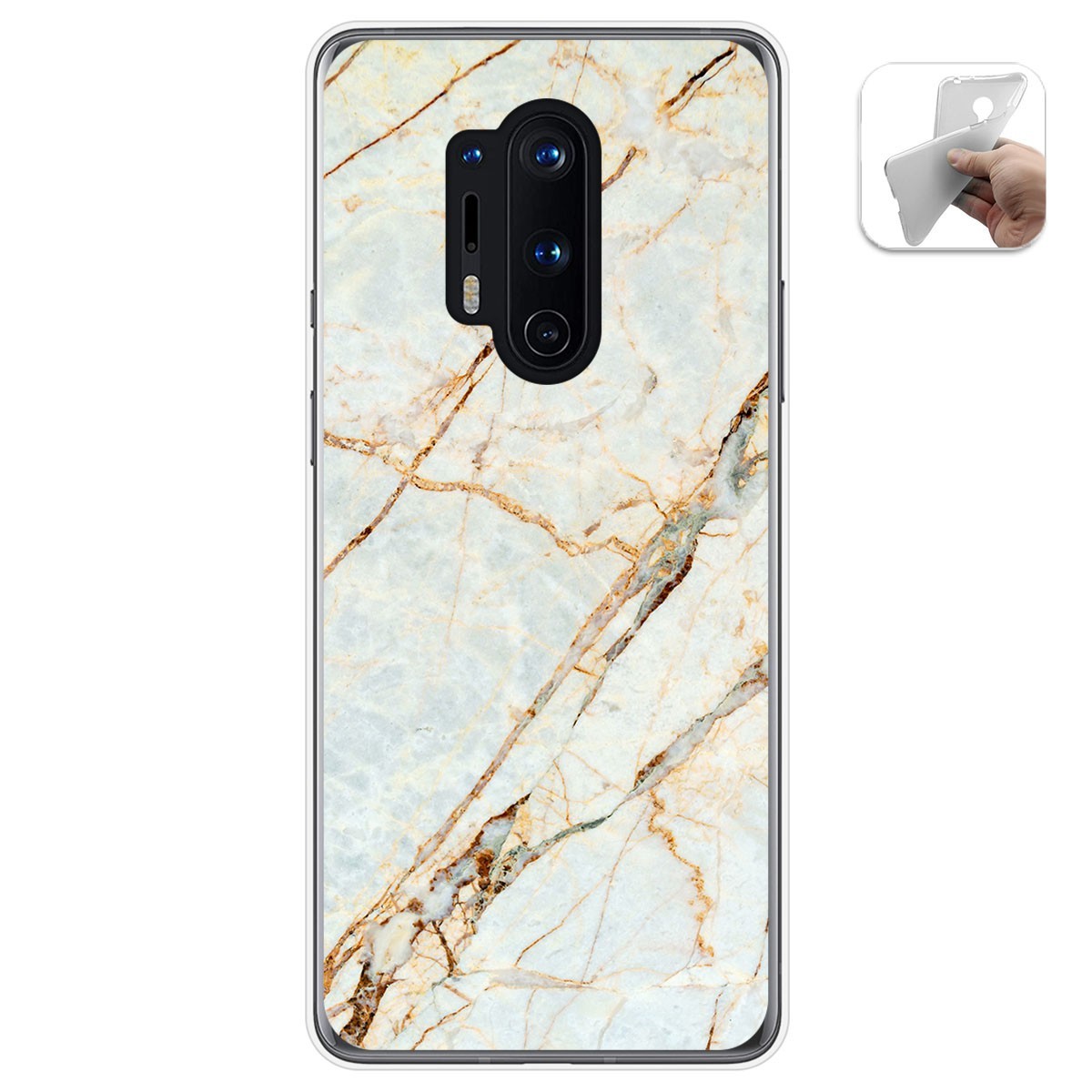 Funda Gel Tpu para Oneplus 8 Pro diseño Mármol 13 Dibujos