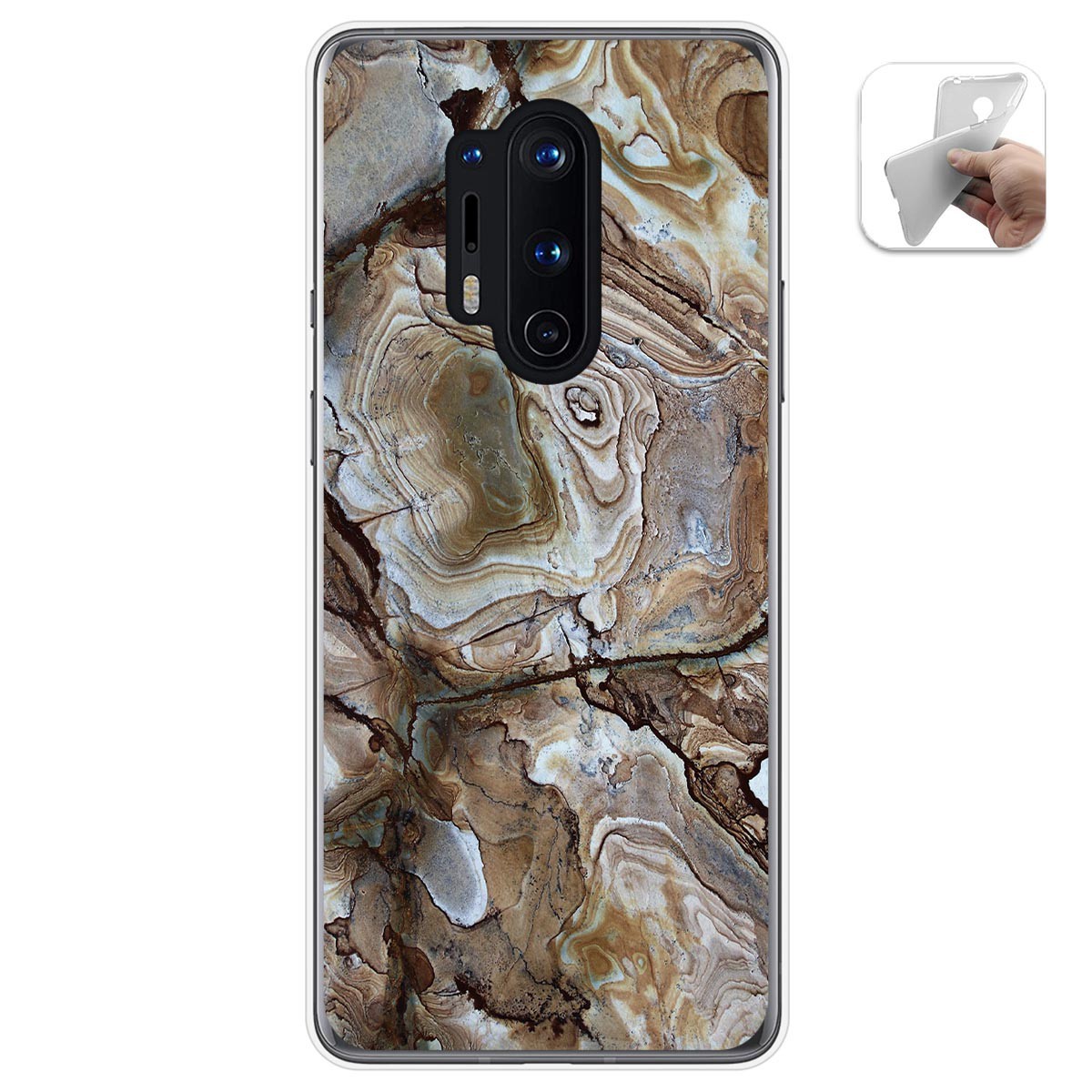 Funda Gel Tpu para Oneplus 8 Pro diseño Mármol 14 Dibujos