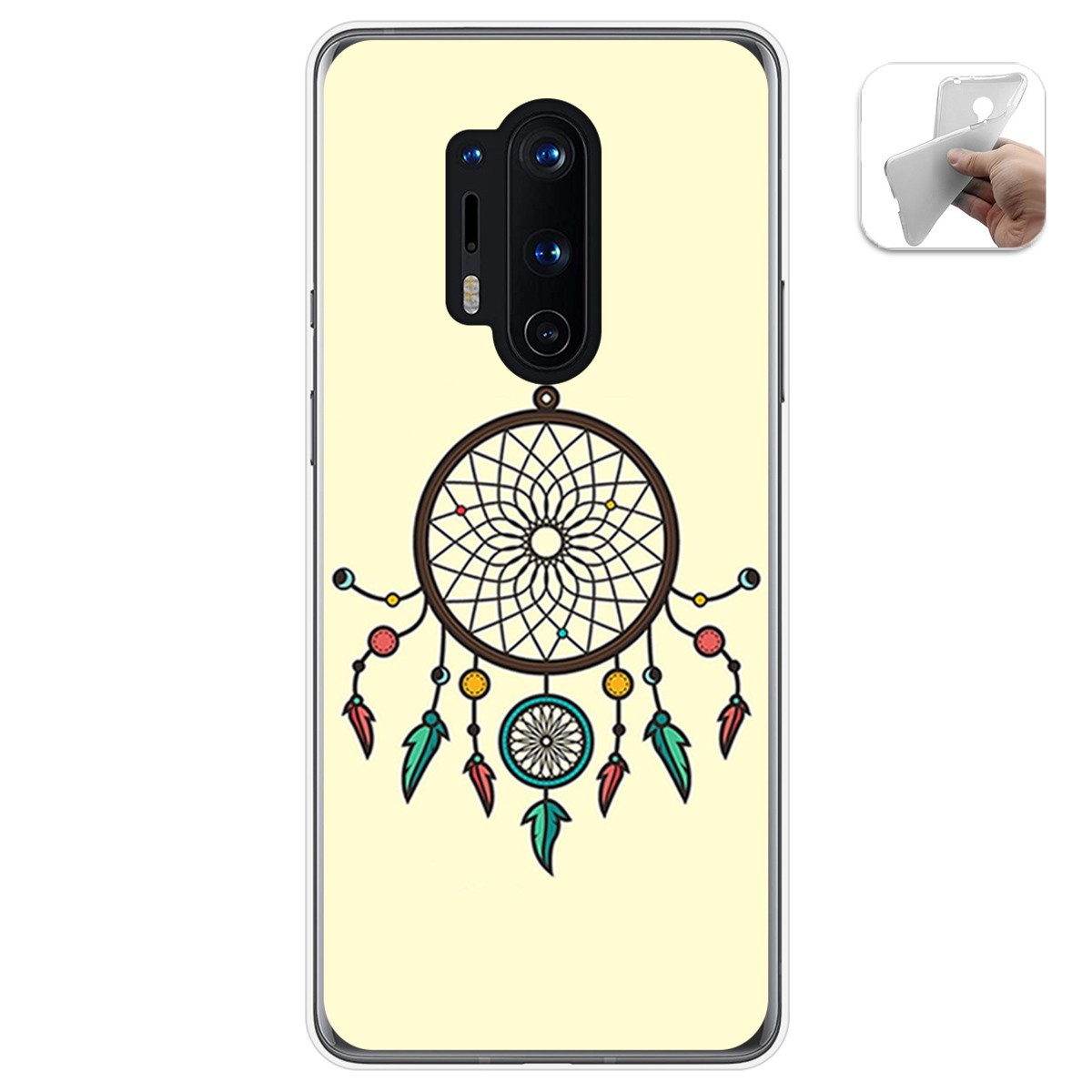 Funda Gel Tpu para Oneplus 8 Pro diseño Atrapasueños Dibujos