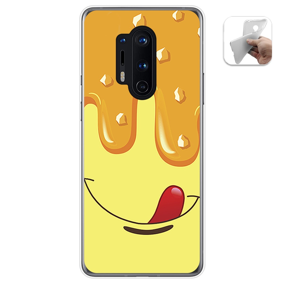 Funda Gel Tpu para Oneplus 8 Pro diseño Helado Vainilla Dibujos