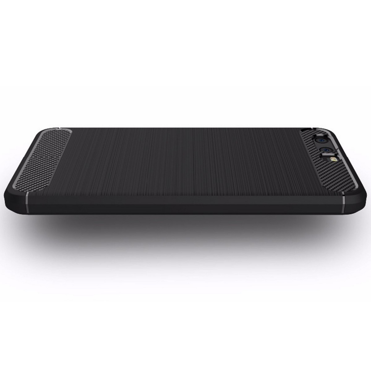 Funda Gel Tpu Tipo Carbon Negra para Huawei P10 Plus