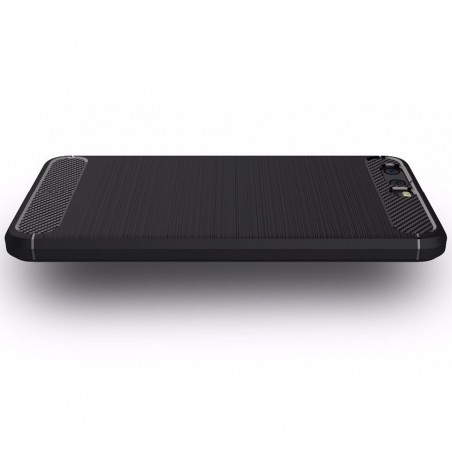 Funda Gel Tpu Tipo Carbon Negra para Huawei P10 Plus