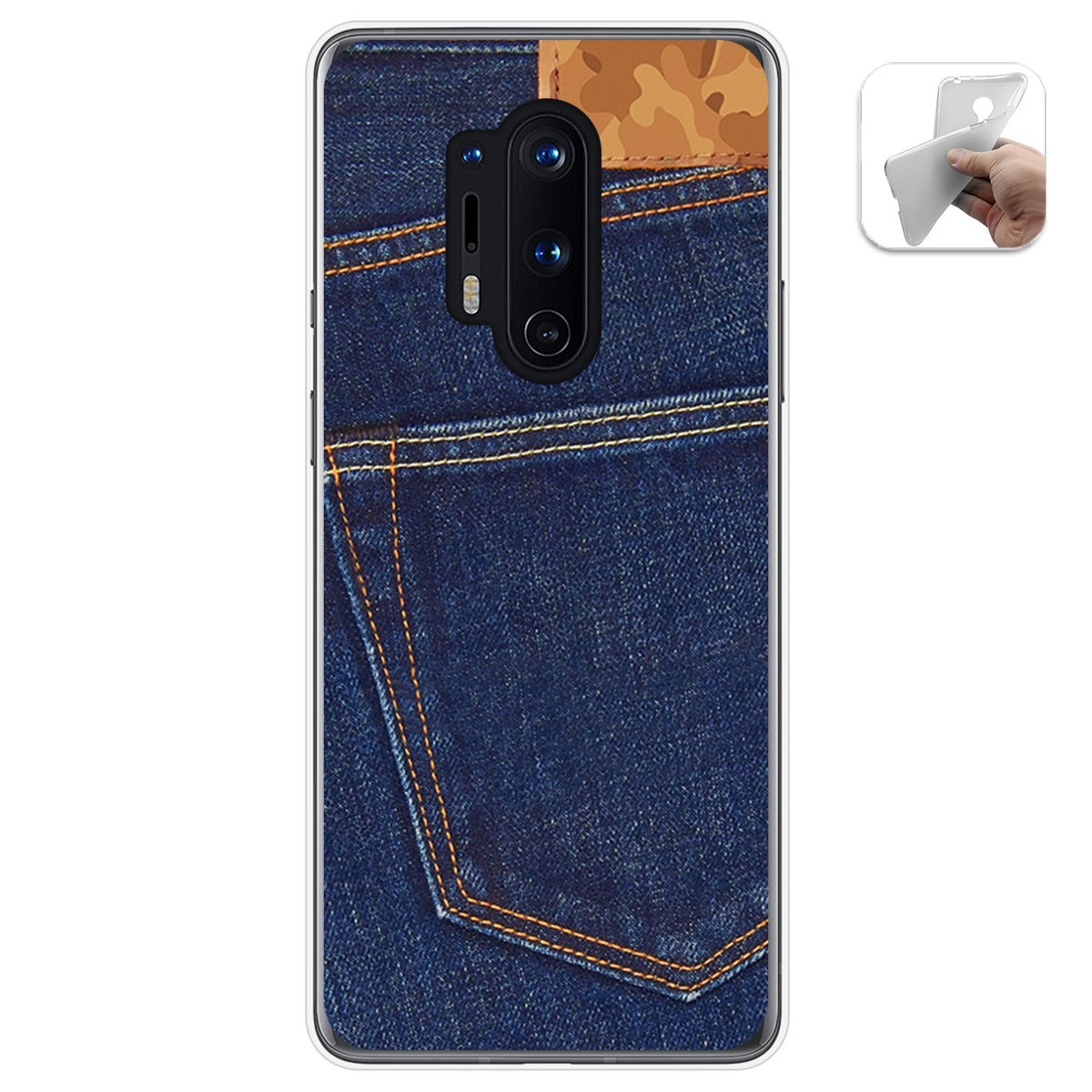 Funda Gel Tpu para Oneplus 8 Pro diseño Vaquero Dibujos