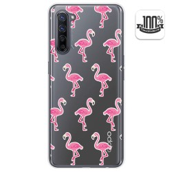 Funda Gel Transparente para Oppo Find X2 Lite diseño Flamenco Dibujos