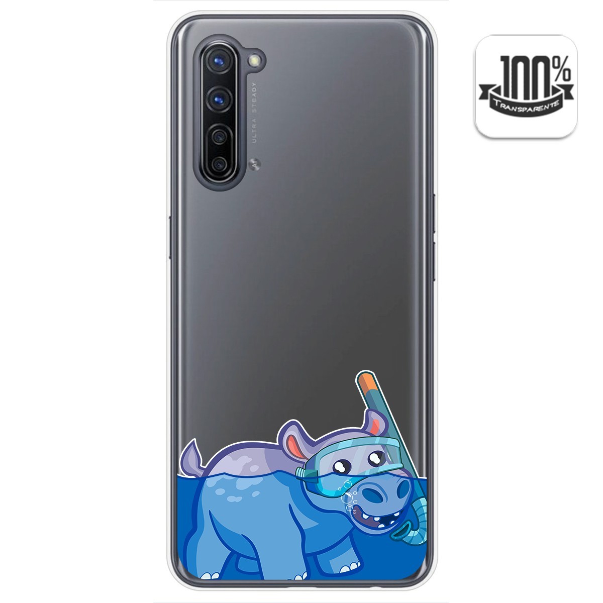 Funda Gel Transparente para Oppo Find X2 Lite diseño Hipo Dibujos