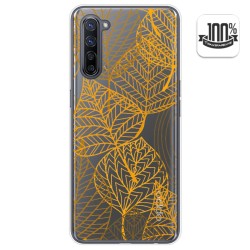 Funda Gel Transparente para Oppo Find X2 Lite diseño Hojas Dibujos