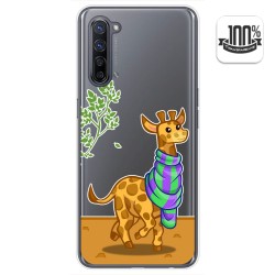 Funda Gel Transparente para Oppo Find X2 Lite diseño Jirafa Dibujos
