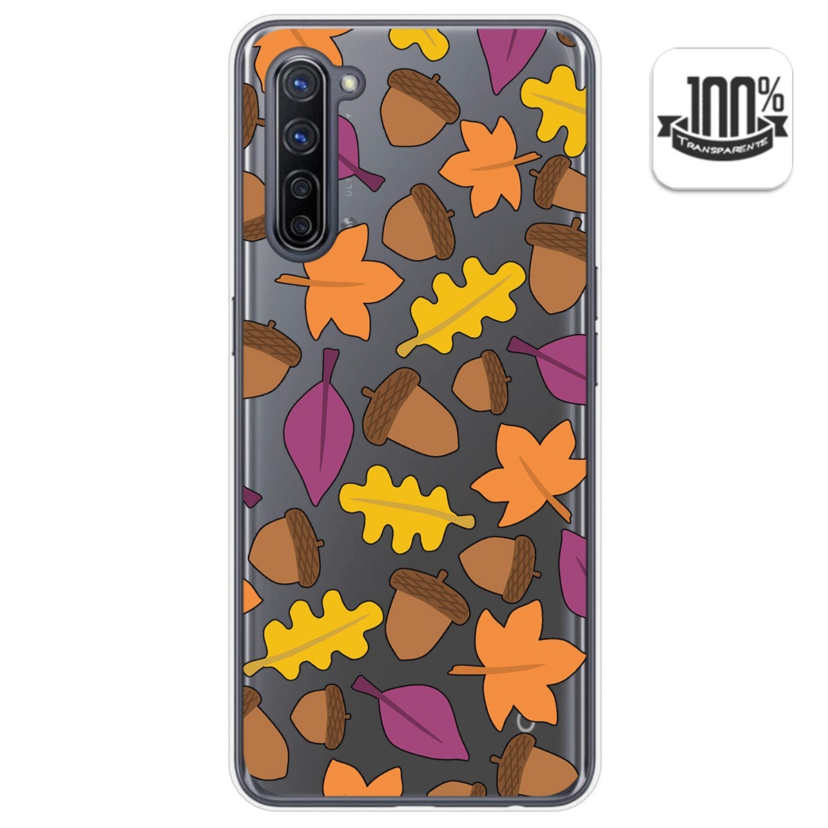 Funda Gel Transparente para Oppo Find X2 Lite diseño Otoño Dibujos