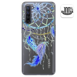 Funda Gel Transparente para Oppo Find X2 Lite diseño Plumas Dibujos