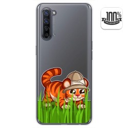 Funda Gel Transparente para Oppo Find X2 Lite diseño Tigre Dibujos