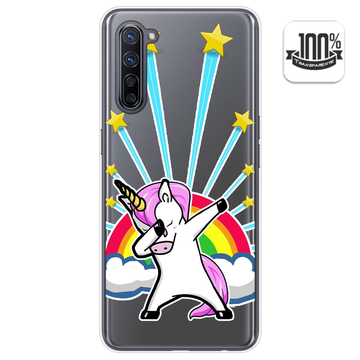 Funda Gel Transparente para Oppo Find X2 Lite diseño Unicornio Dibujos