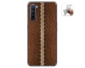 Funda Gel Tpu para Oppo Find X2 Lite diseño Cuero 01 Dibujos