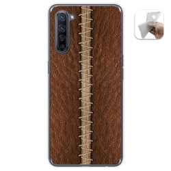 Funda Gel Tpu para Oppo Find X2 Lite diseño Cuero 01 Dibujos