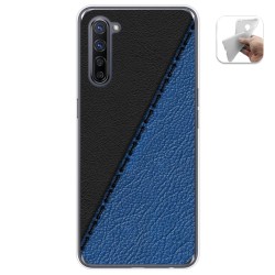 Funda Gel Tpu para Oppo Find X2 Lite diseño Cuero 02 Dibujos