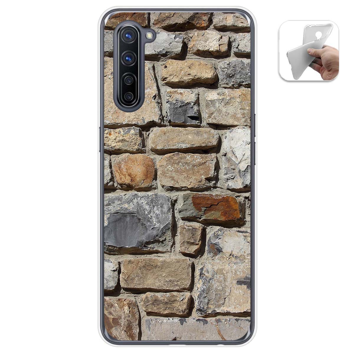 Funda Gel Tpu para Oppo Find X2 Lite diseño Ladrillo 03 Dibujos
