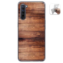 Funda Gel Tpu para Oppo Find X2 Lite diseño Madera 02 Dibujos