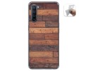 Funda Gel Tpu para Oppo Find X2 Lite diseño Madera 03 Dibujos