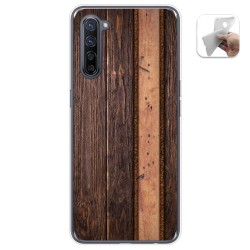 Funda Gel Tpu para Oppo Find X2 Lite diseño Madera 05 Dibujos