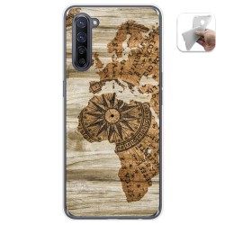 Funda Gel Tpu para Oppo Find X2 Lite diseño Madera 07 Dibujos
