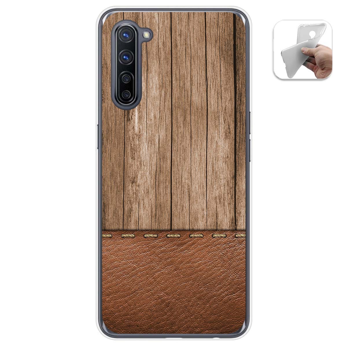 Funda Gel Tpu para Oppo Find X2 Lite diseño Madera 09 Dibujos