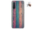 Funda Gel Tpu para Oppo Find X2 Lite diseño Madera 10 Dibujos
