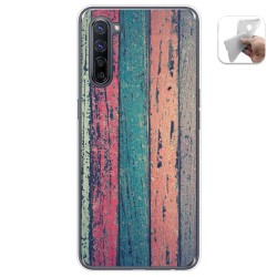 Funda Gel Tpu para Oppo Find X2 Lite diseño Madera 10 Dibujos