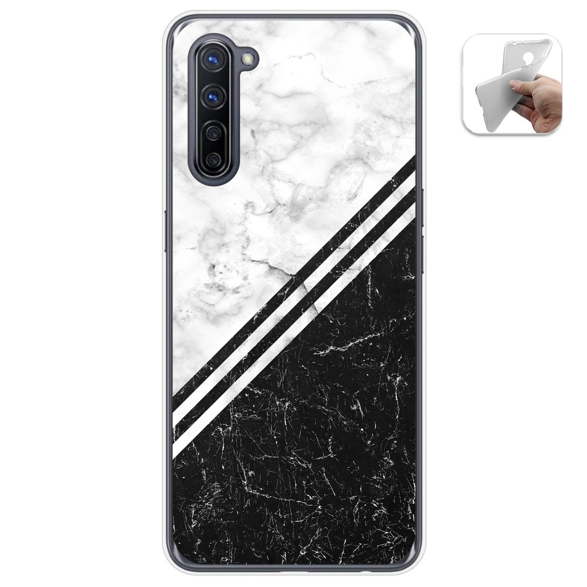 Funda Gel Tpu para Oppo Find X2 Lite diseño Mármol 01 Dibujos