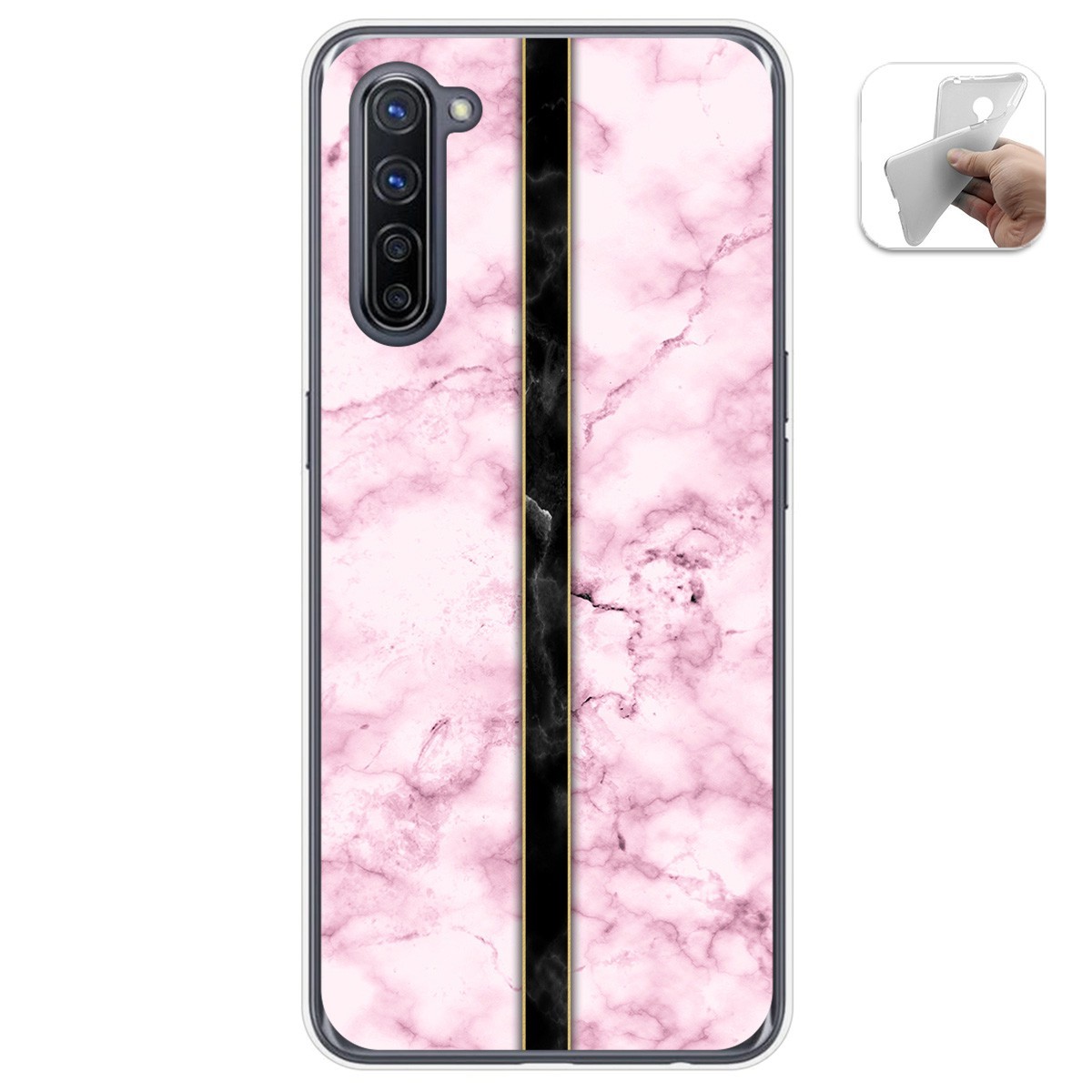 Funda Gel Tpu para Oppo Find X2 Lite diseño Mármol 04 Dibujos