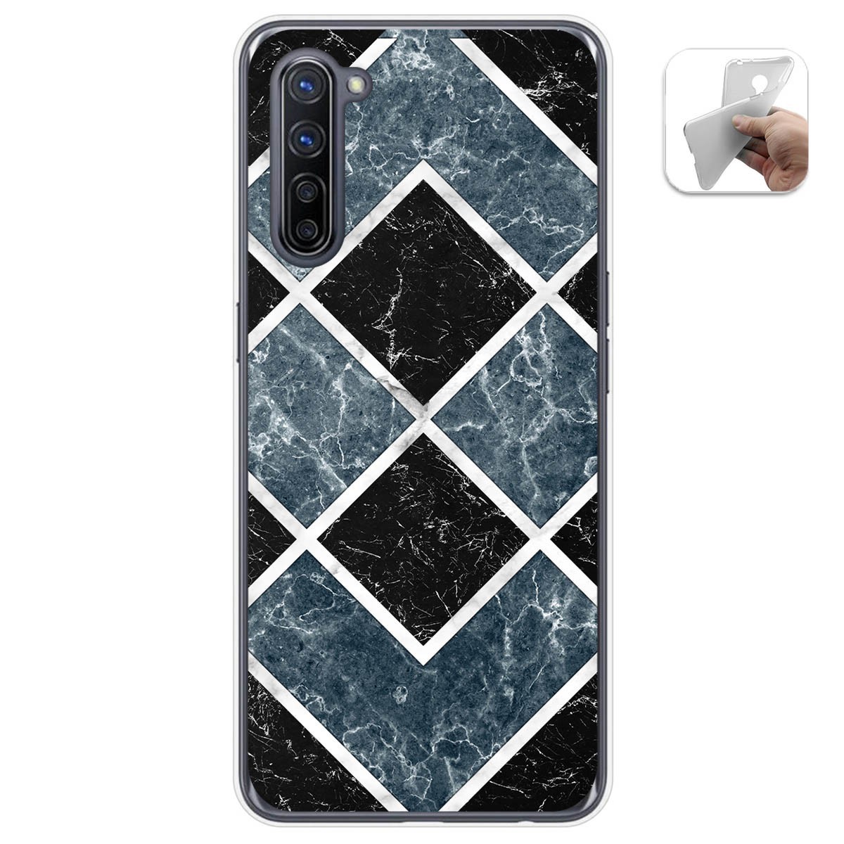Funda Gel Tpu para Oppo Find X2 Lite diseño Mármol 06 Dibujos