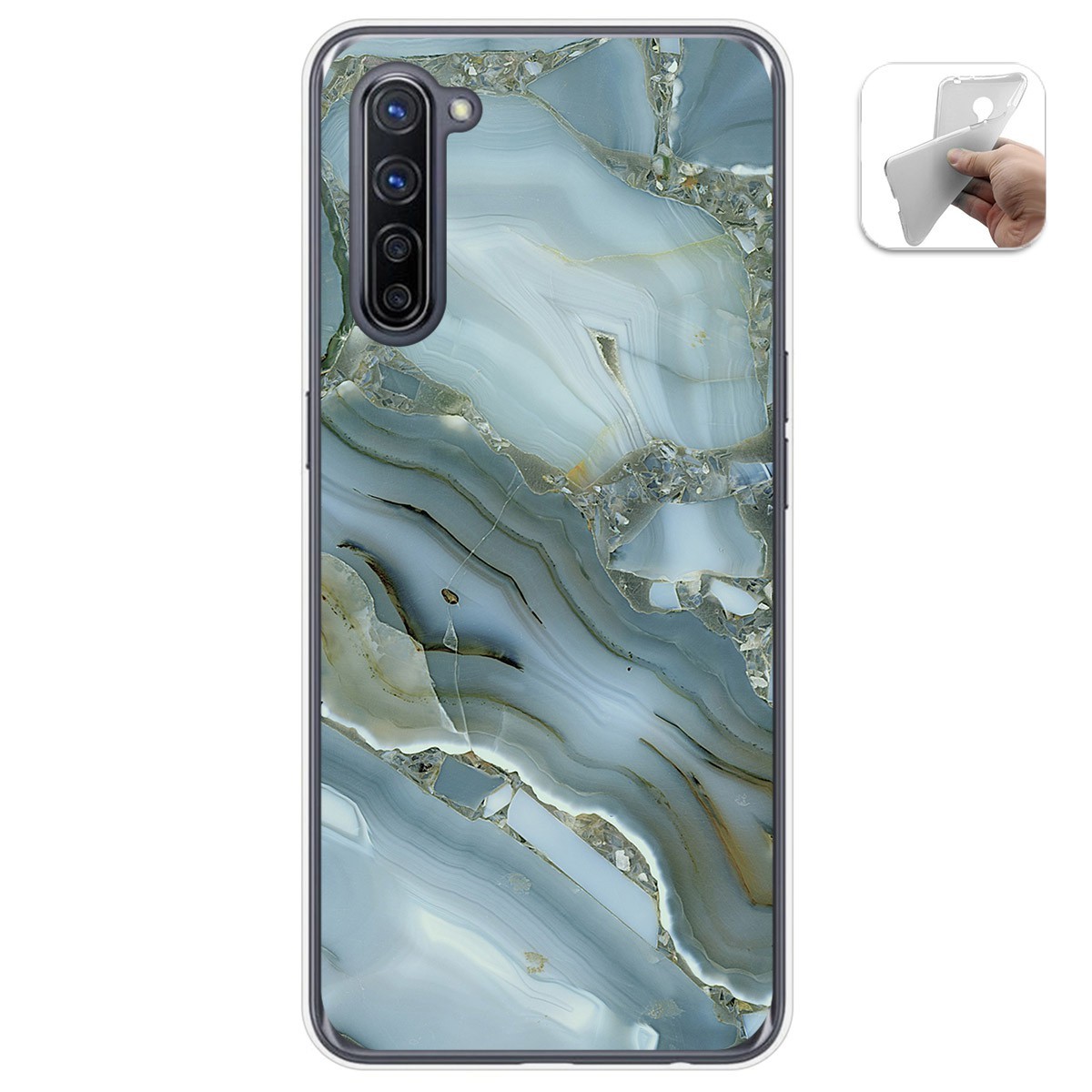 Funda Gel Tpu para Oppo Find X2 Lite diseño Mármol 09 Dibujos