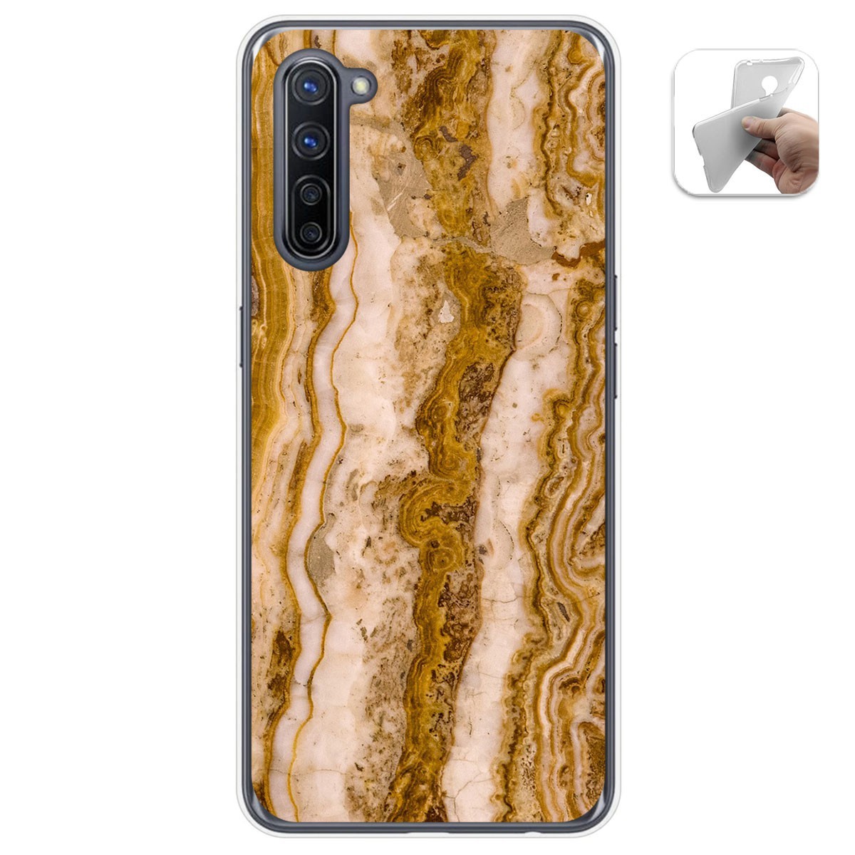 Funda Gel Tpu para Oppo Find X2 Lite diseño Mármol 10 Dibujos