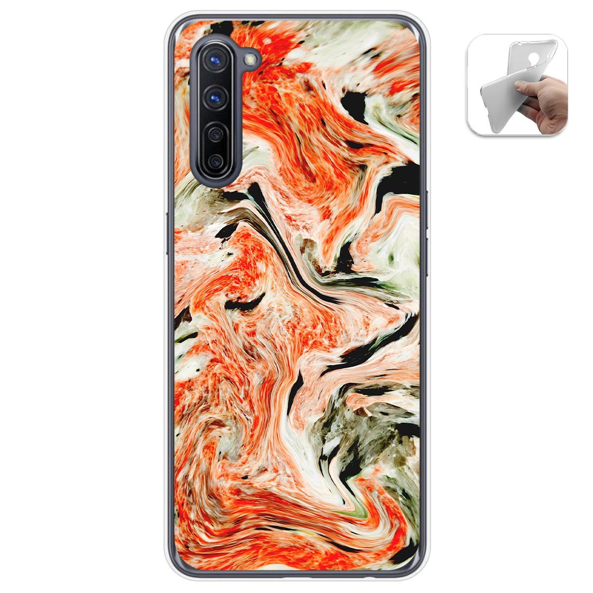 Funda Gel Tpu para Oppo Find X2 Lite diseño Mármol 12 Dibujos