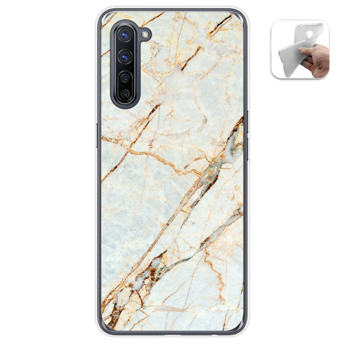 Funda Gel Tpu para Oppo Find X2 Lite diseño Mármol 13 Dibujos