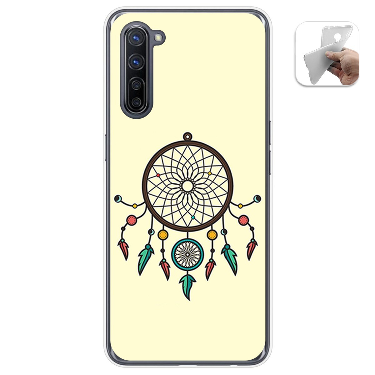 Funda Gel Tpu para Oppo Find X2 Lite diseño Atrapasueños Dibujos