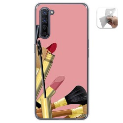 Funda Gel Tpu para Oppo Find X2 Lite diseño Brochas Dibujos