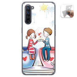 Funda Gel Tpu para Oppo Find X2 Lite diseño Café Dibujos