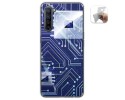Funda Gel Tpu para Oppo Find X2 Lite diseño Circuito Dibujos
