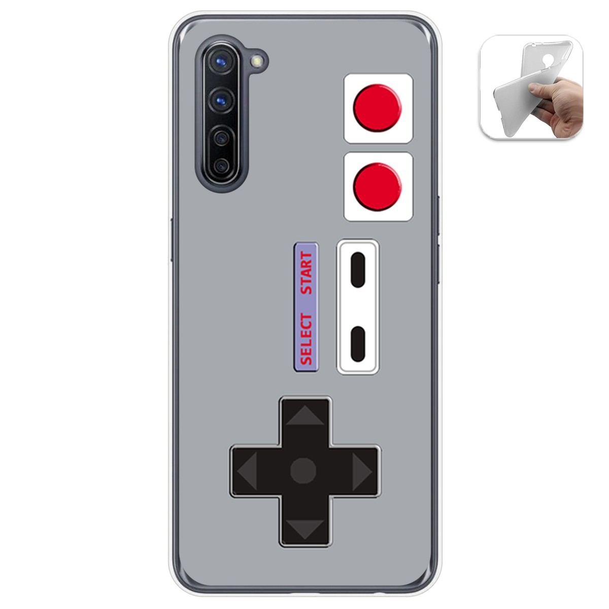 Funda Gel Tpu para Oppo Find X2 Lite diseño Consola Dibujos