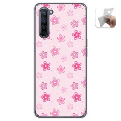 Funda Gel Tpu para Oppo Find X2 Lite diseño Flores Dibujos